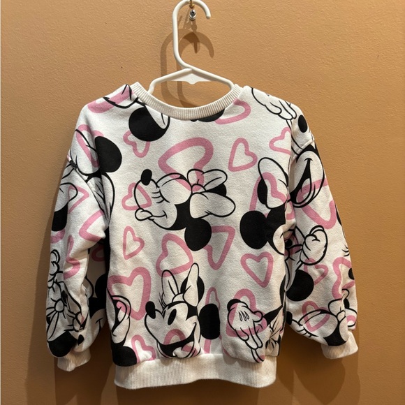 Zara Disney Minnie Mouse Sweatshirt Size 3 to 4 Years Old - Picture 2 of 5